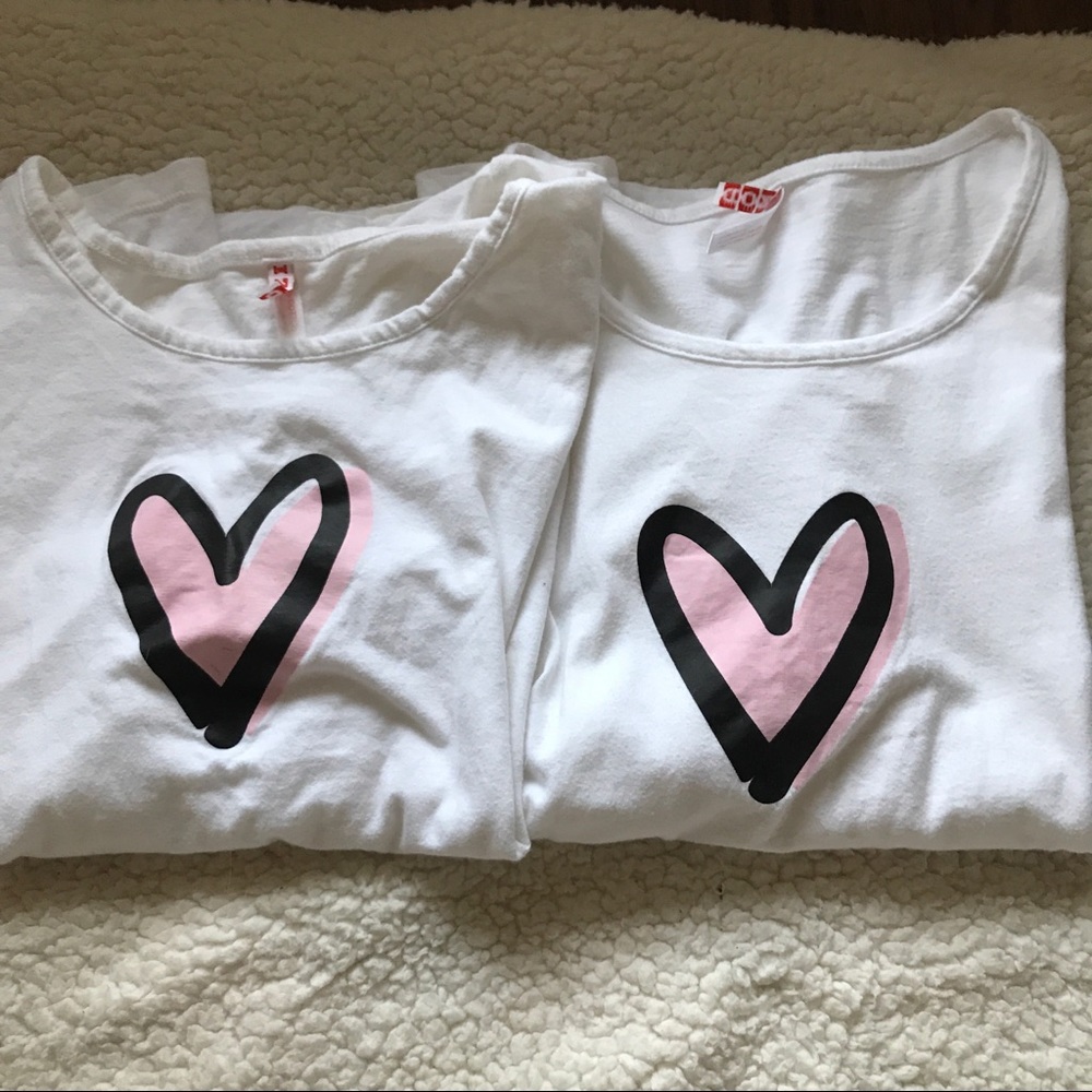 Bundle matching Izod valentines heart shirts